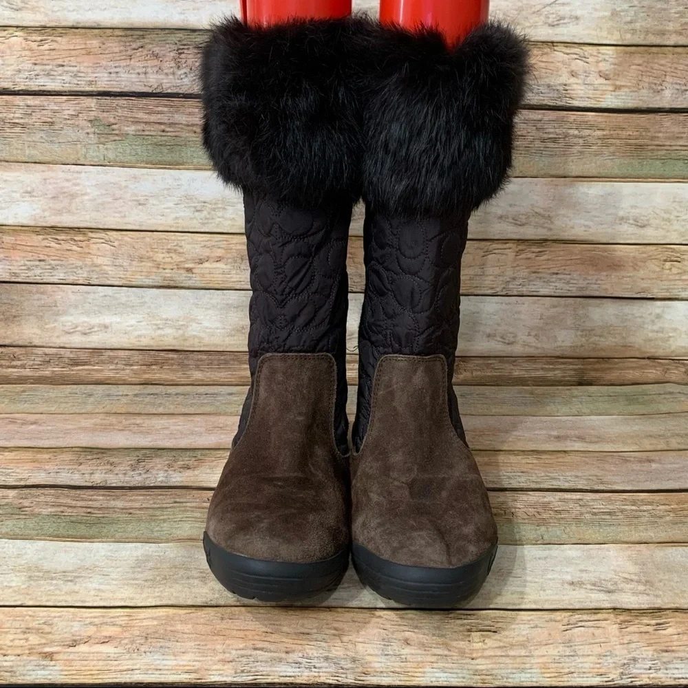 Coach Talen Brown Winter Boots